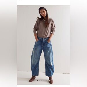 We The Free good luck mid-rise barrel jean color 100 years